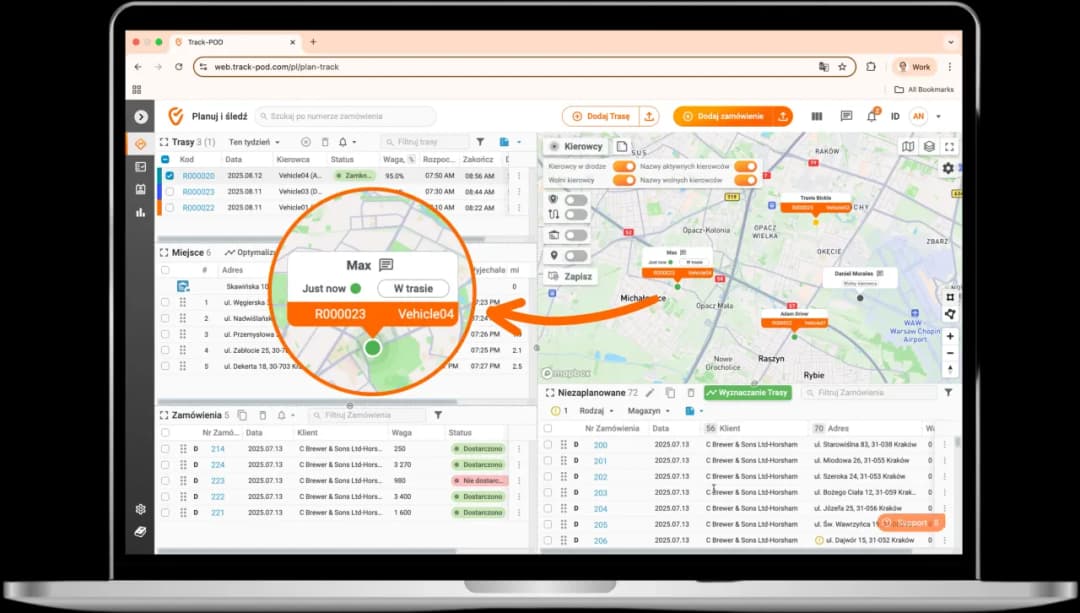 Gdzie jest kierowca – jak śledzić lokalizację i status w czasie rzeczywistym