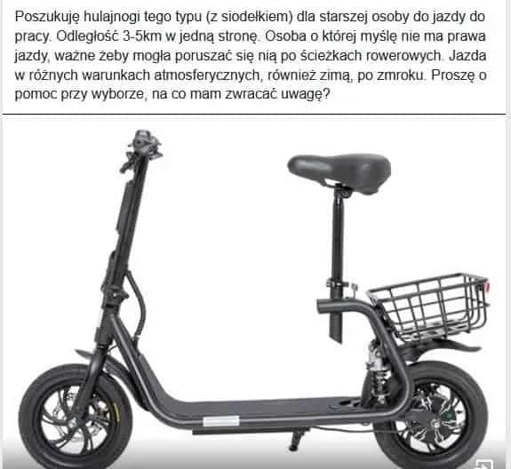 Hulajnoga elektryczna z siodełkiem – Jakie modele warto rozważyć?