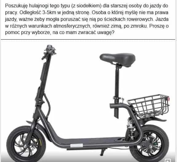 Hulajnoga elektryczna z siodełkiem – Jakie modele warto rozważyć?